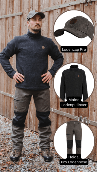 Hedlund Kombi: Cap, Molde Pullover, Heidal Pro Hose