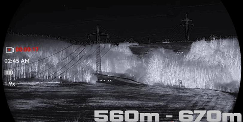 Falcon 2.0 Revieraufnahme bei 560-670m