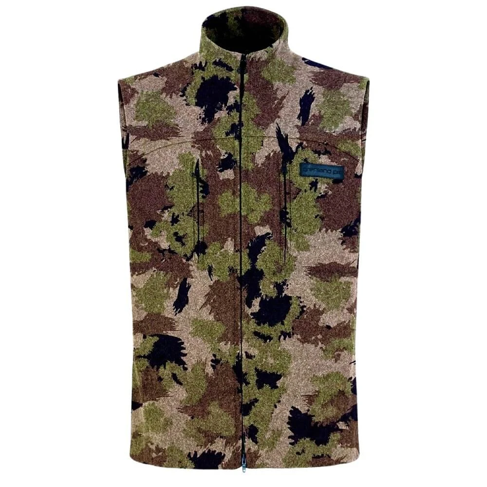 Hedlund Grenland Silent Forest Classic - Herren Camo-Lodenweste