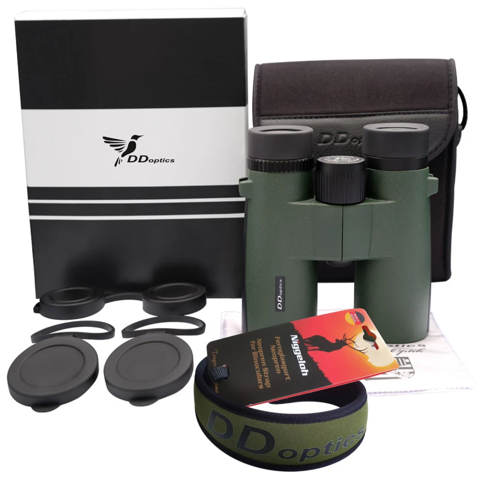 DDoptics Kolibri 10x42 Gen.3 grün Lieferumfang