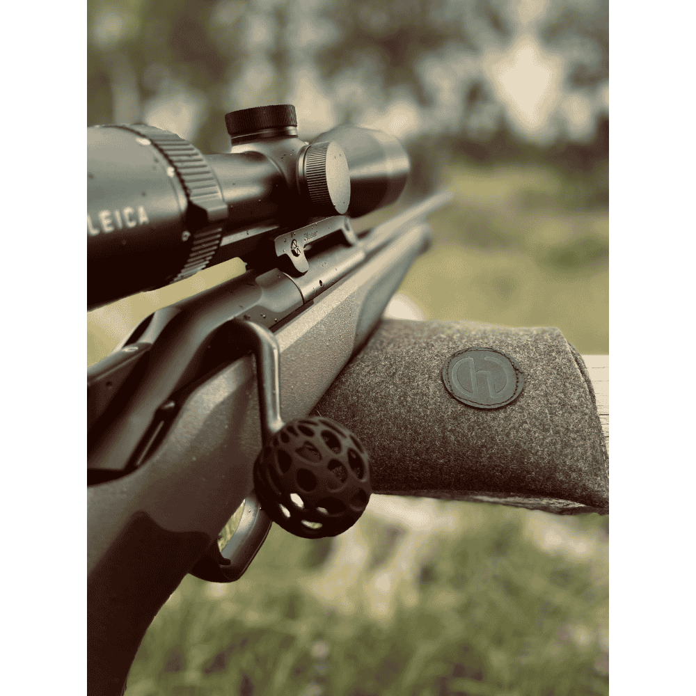 Hedlund Loden Schiesskissen braun Natur mit Waffe