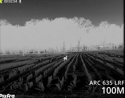 Pixfra Arc LRF Aufnahme 100M