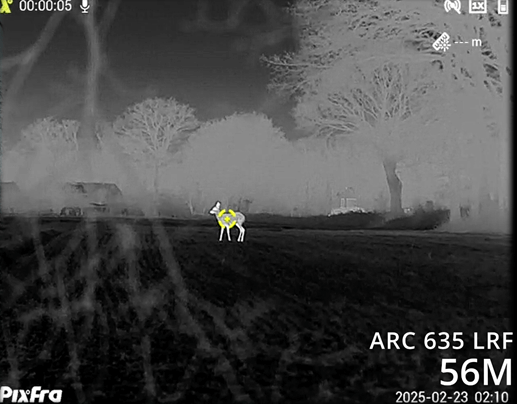 Pixfra Arc LRF Aufnahme 56M