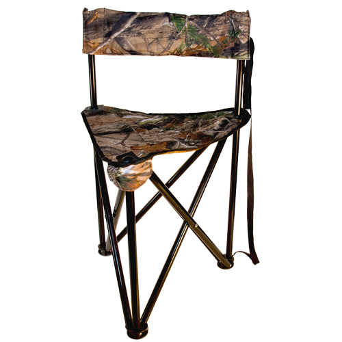 Fritzmann Dreibein-Ansitzstuhl mit Rueckenlehne