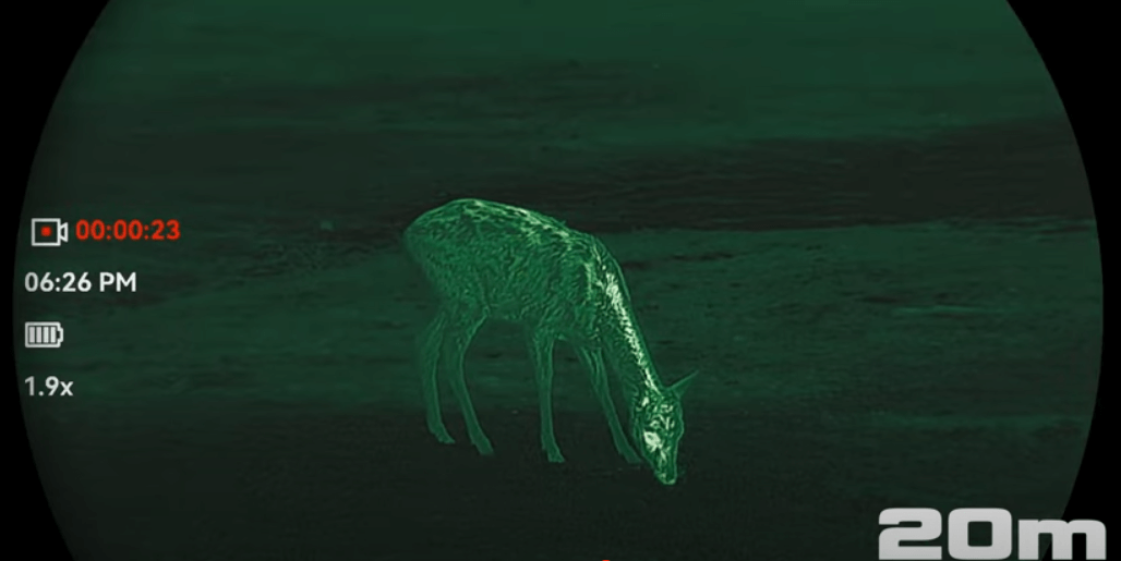 Falcon 2.0 Revieraufnahme bei 20m grün