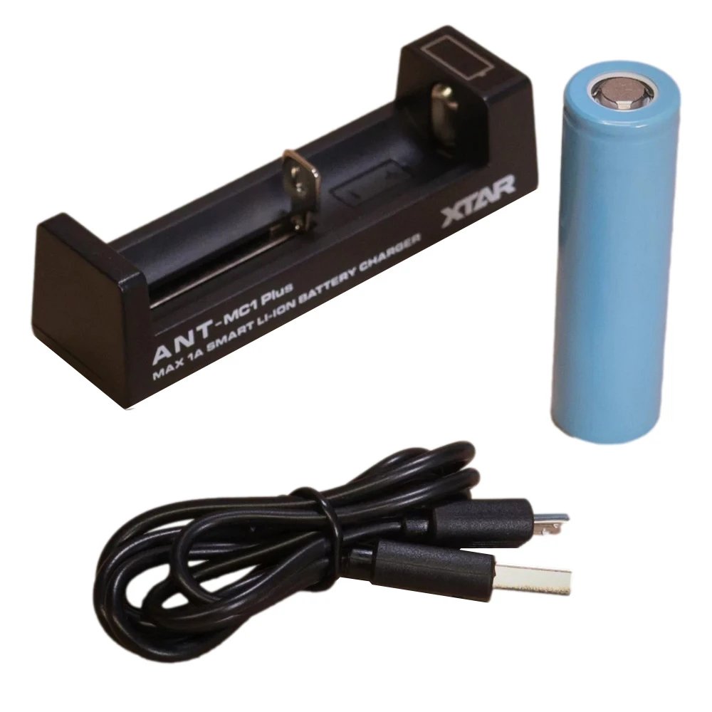 Ersatzakku und Ladegerät 18650