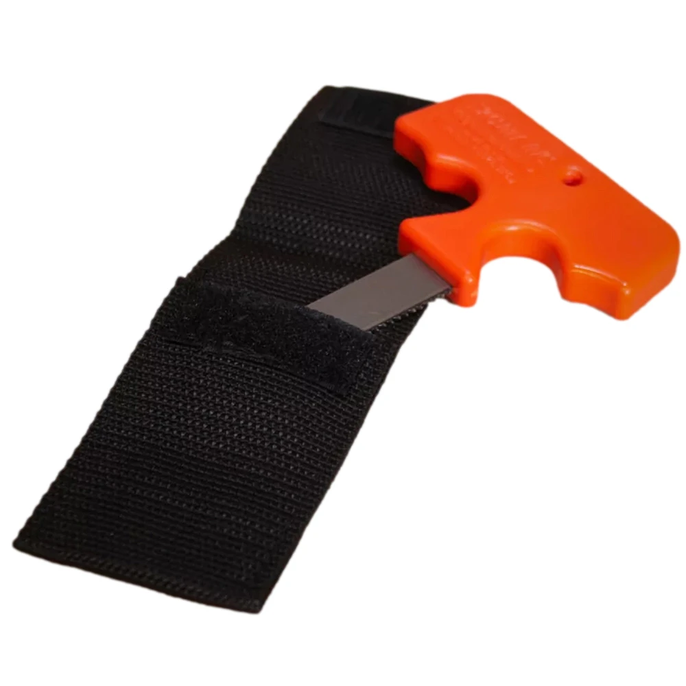 Aufbruchsäge klein, rot mit Schutztasche