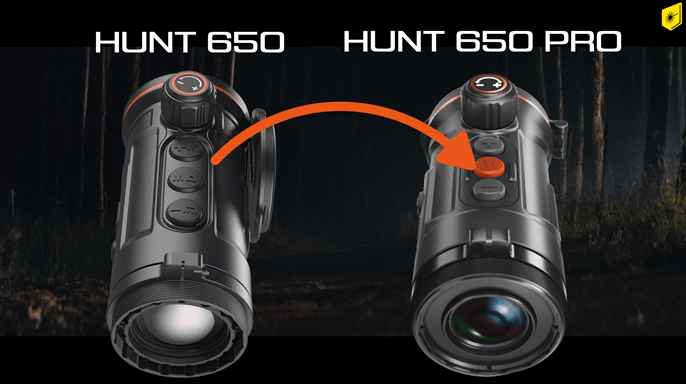 Thermtec Hunt 650 Pro im Vergleich Power Knopf